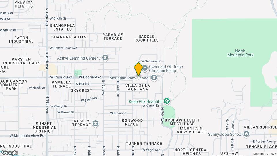 925 W Peoria Ave, Unit #47 Mapa y Detalles de la Ubicación