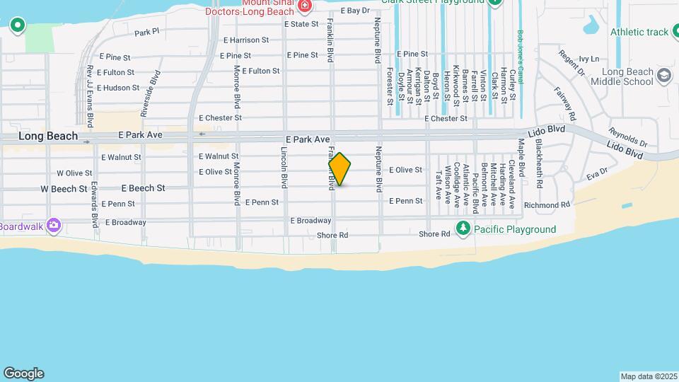 166 Franklin Blvd Map and Location Details