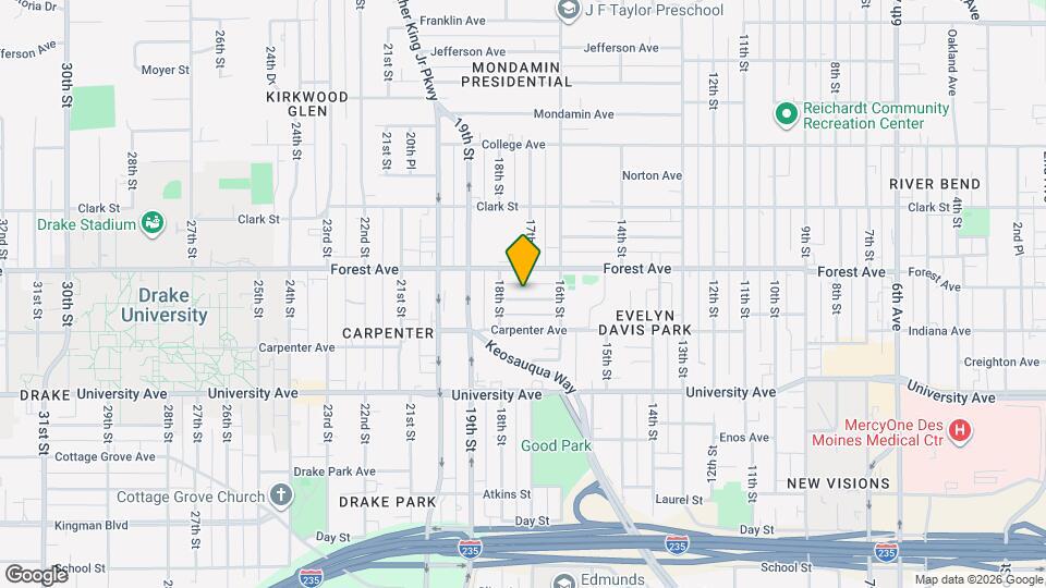 1705 Gillette St Map and Location Details