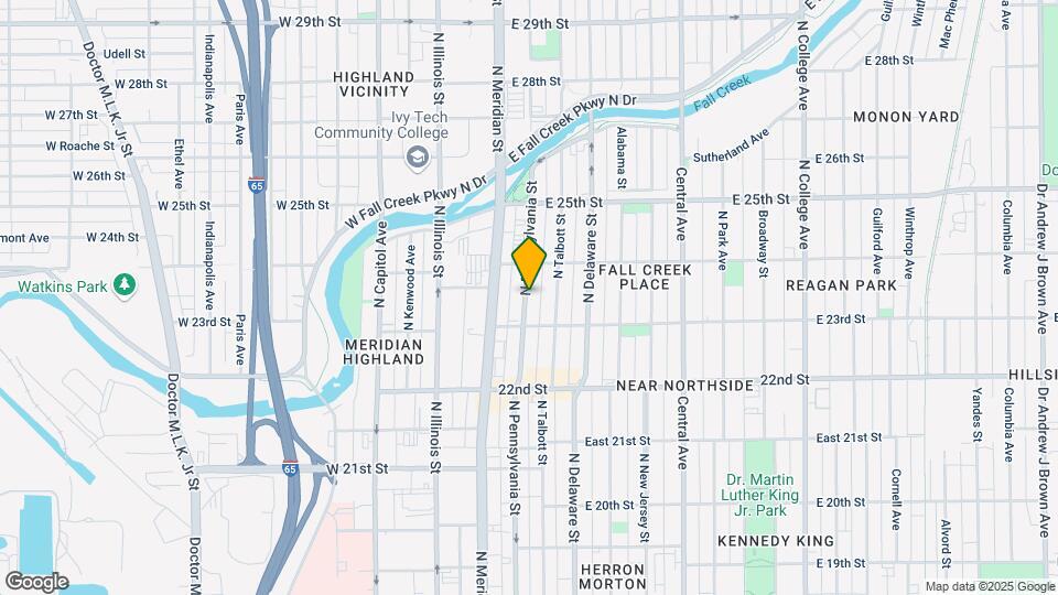 2331 N Pennsylvania St Map and Location Details