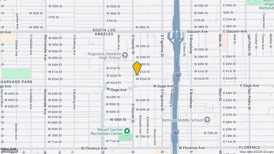 715 W 62nd St Mapa y Detalles de la Ubicación