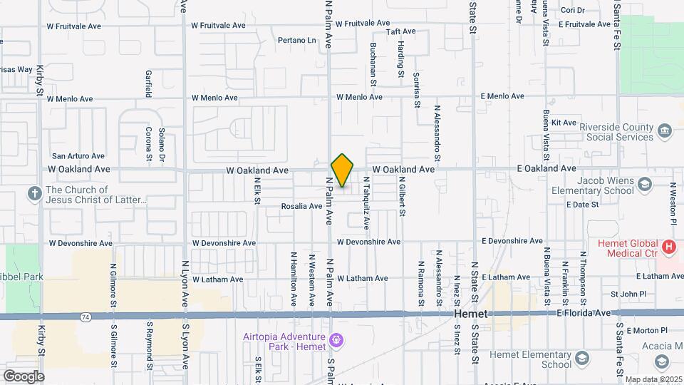 Palm Villa Mobile Home Park Map and Location Details