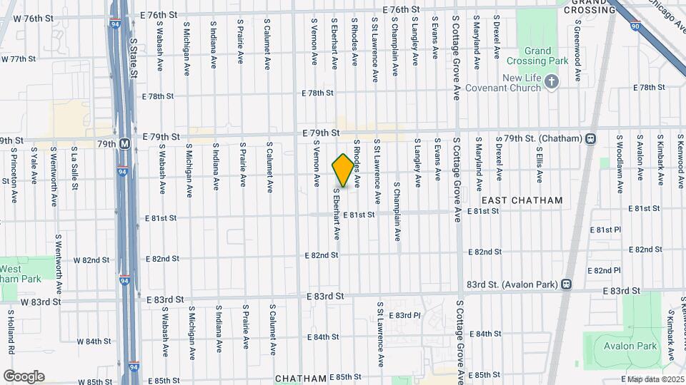 8029 S Eberhart Ave Map and Location Details