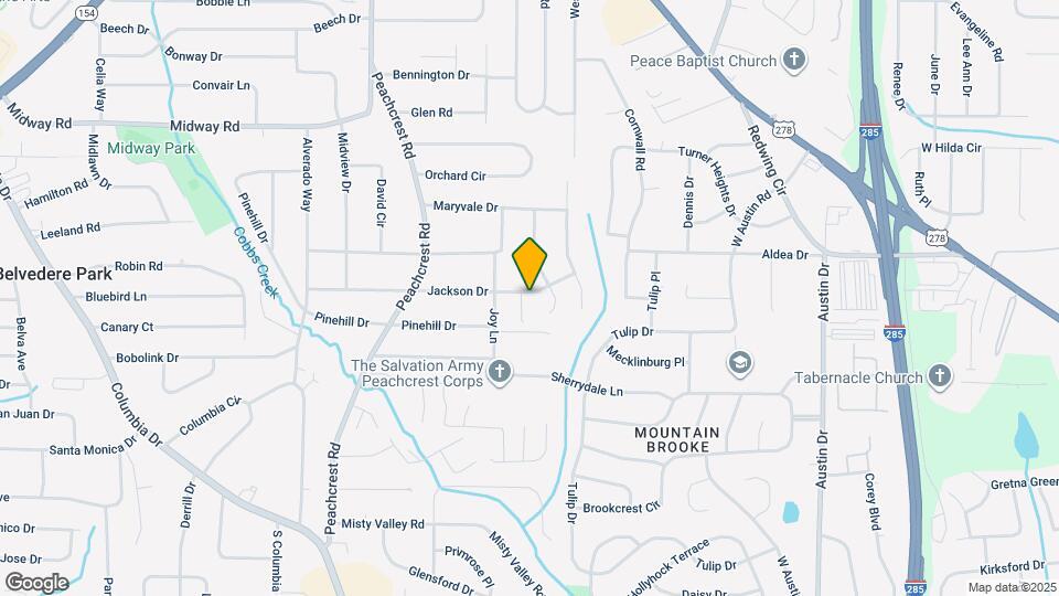 3521 Jackson Dr Map and Location Details