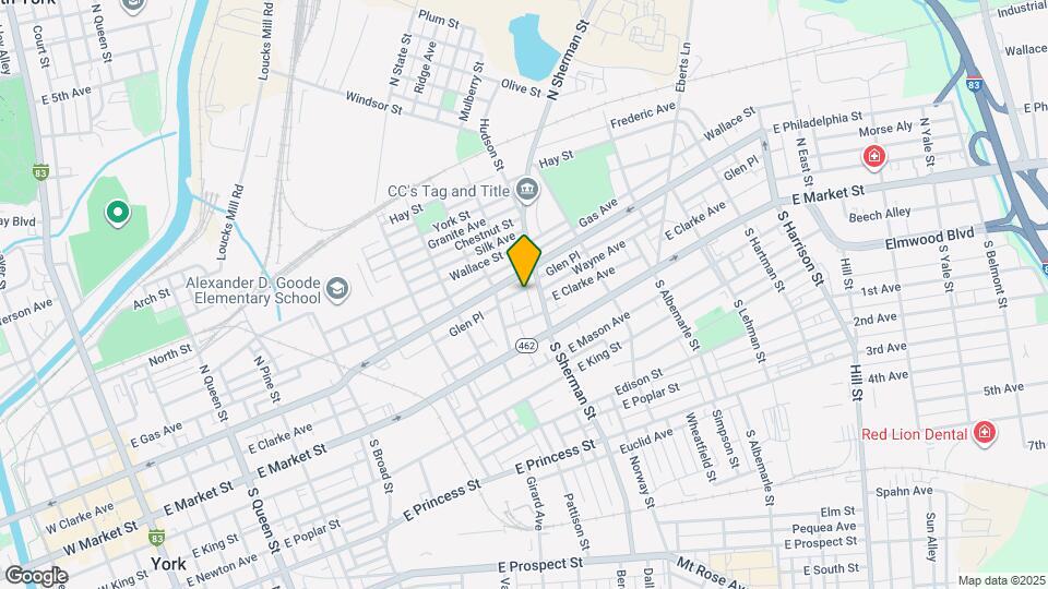 728 Glen Pl Map and Location Details