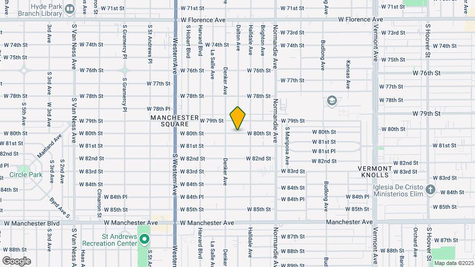1535 W 80th St Map and Location Details