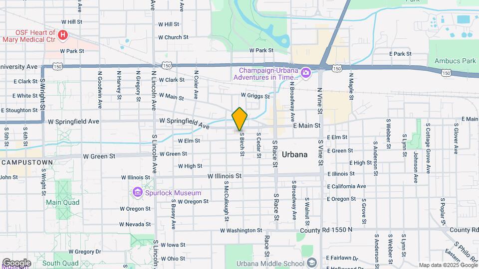107 S Birch St Map and Location Details