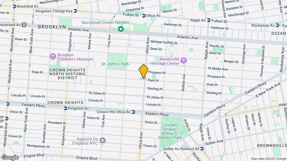1402 Park Place Map and Location Details