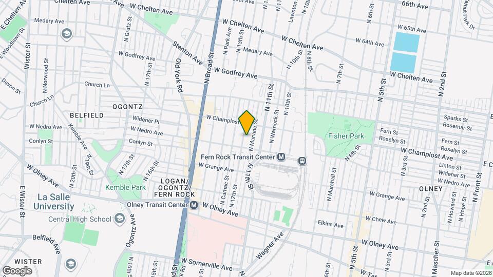 5921 N 12th St Mapa y Detalles de la Ubicación