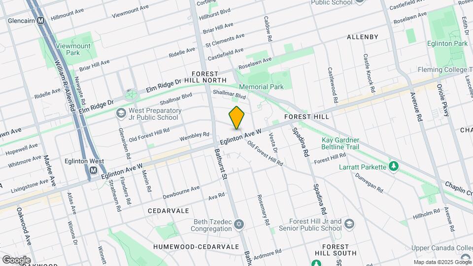 Bathurst Eglinton Map and Location Details