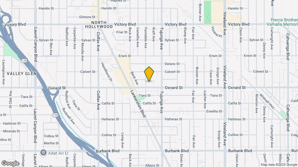 11451 Oxnard St Map and Location Details