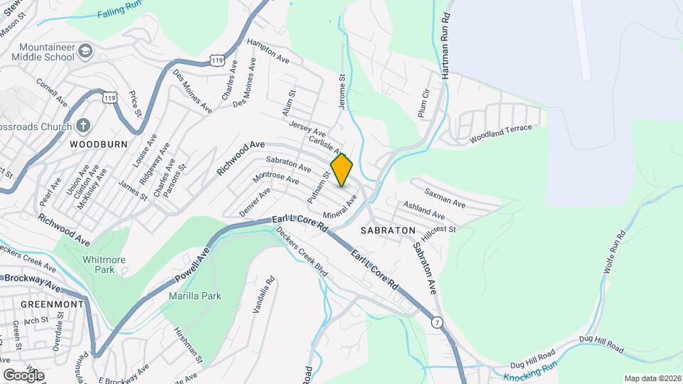 1356 Sabraton Ave Mapa y Detalles de la Ubicación