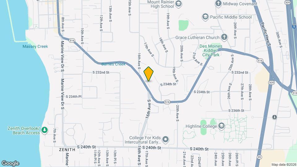 1626 Kent Des Moines Rd Map and Location Details