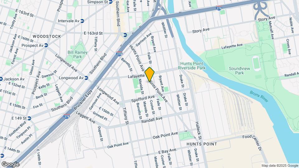 744 Coster Street Map and Location Details