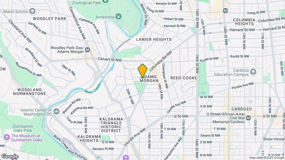 1840 Mintwood Pl NW Map and Location Details