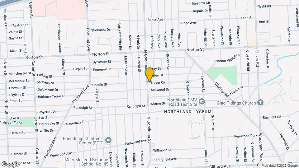 1594 N Goodman St Map and Location Details