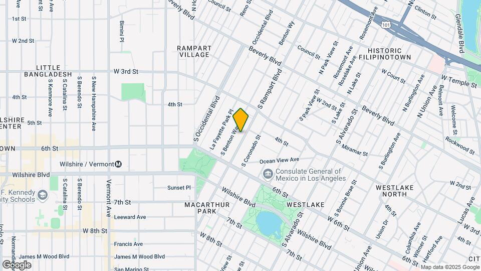 421 S Rampart Blvd Map and Location Details