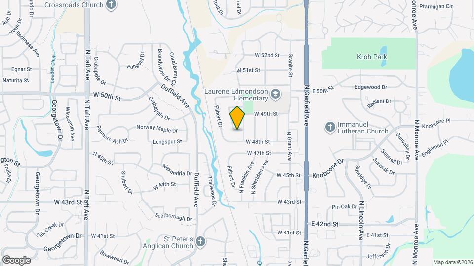 4808 N Franklin Ave Map and Location Details