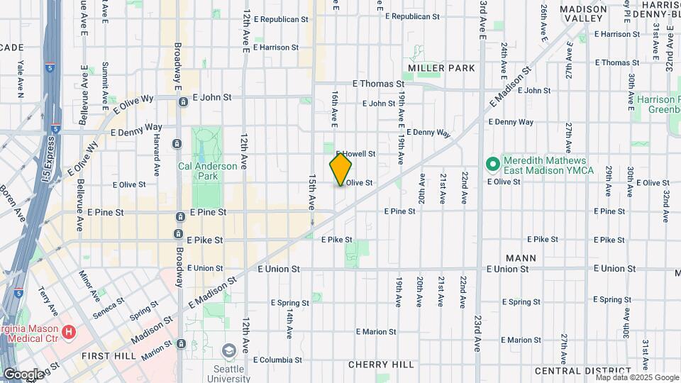 1605 E Olive St Map and Location Details