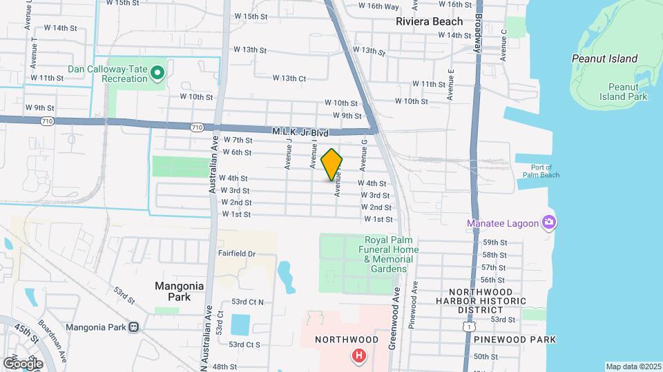 709 W 4th St Map and Location Details