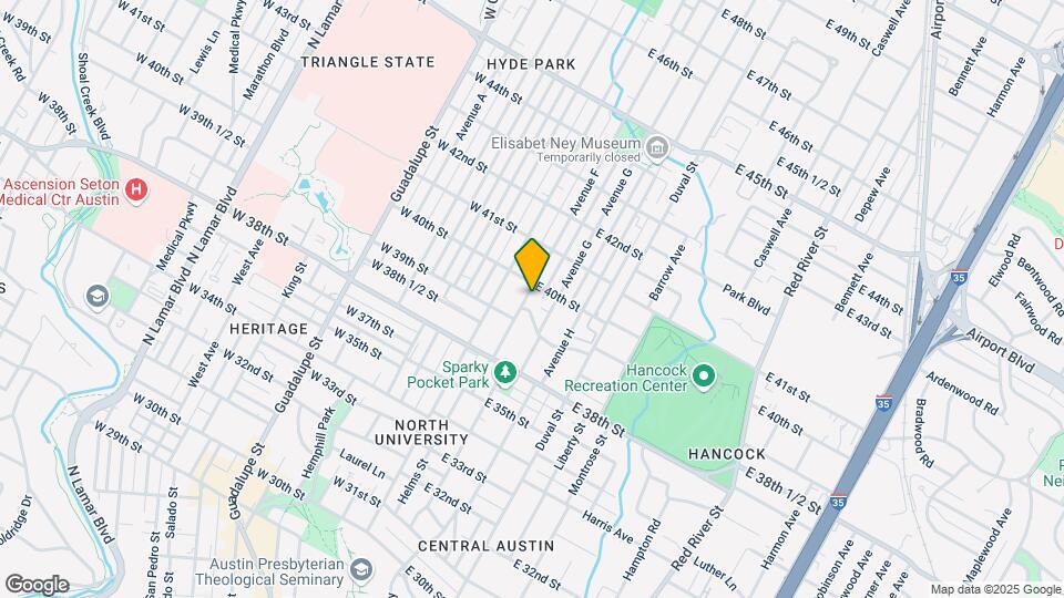 3911 Avenue F Mapa y Detalles de la Ubicación