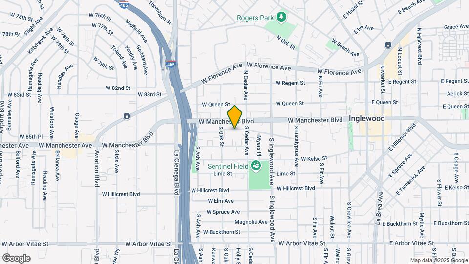 524 W Olive St Mapa y Detalles de la Ubicación