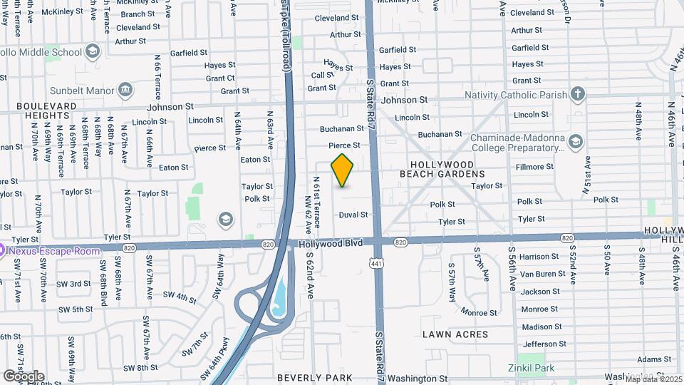 6047 Polk St Map and Location Details