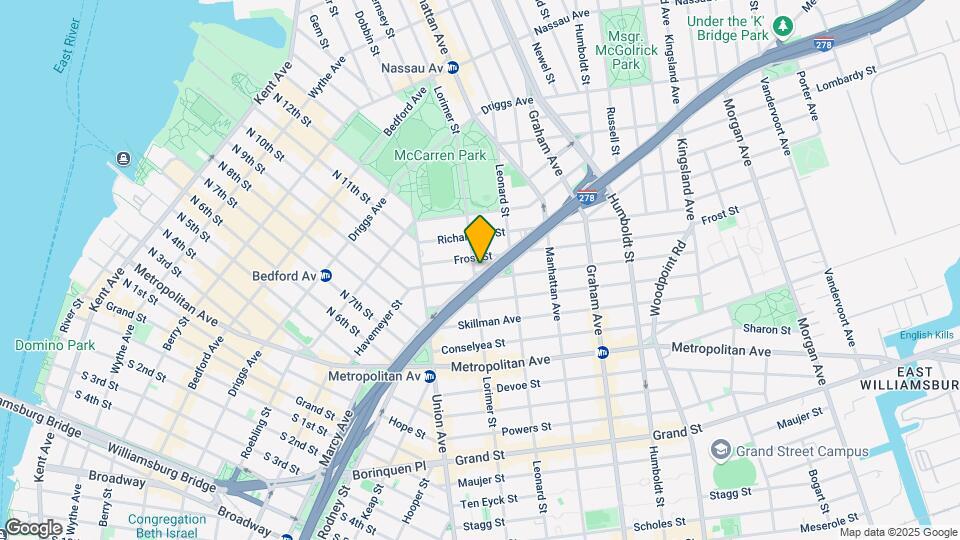 676 Lorimer St Map and Location Details