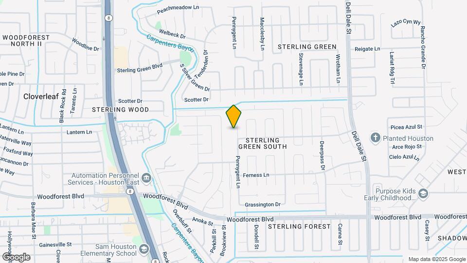 1115 Pennygent Ln Mapa y Detalles de la Ubicación