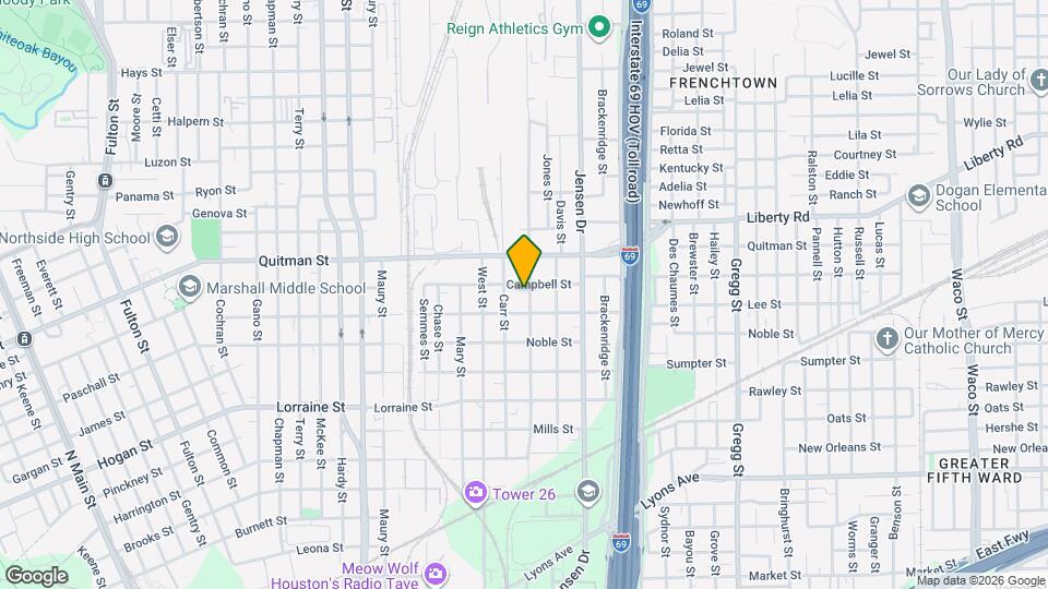 2217 Stevens St Map and Location Details