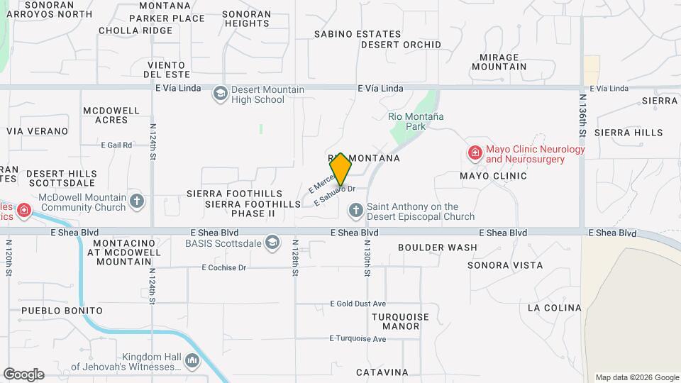 12907 E Sahuaro Dr Map and Location Details
