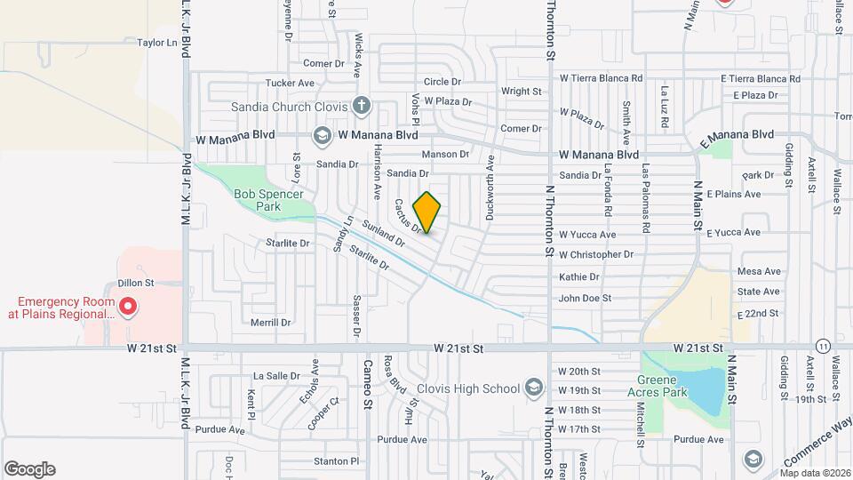 109 Cactus Dr Map and Location Details