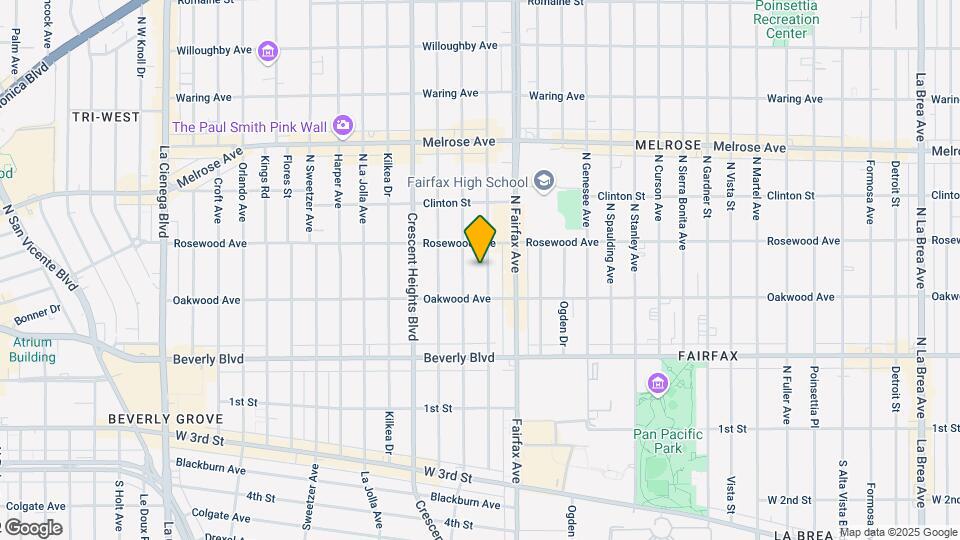 435-437 N Hayworth Ave Map and Location Details