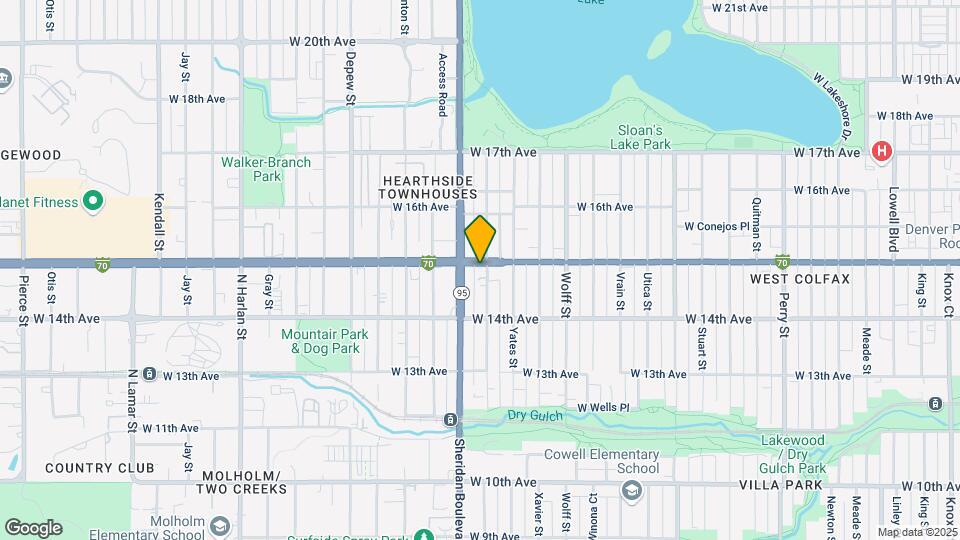 5110 W Colfax Ave Map and Location Details