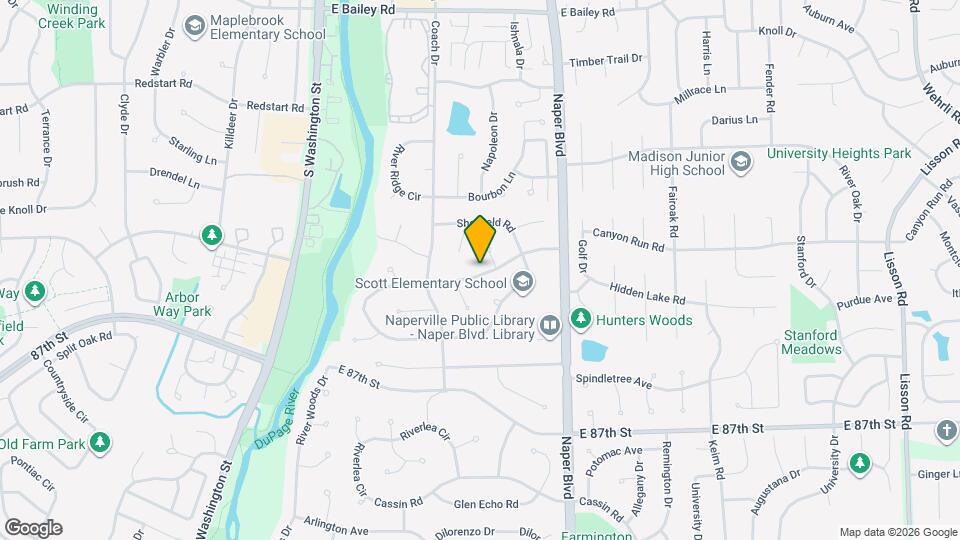 425 Carriage Hill Rd Map and Location Details