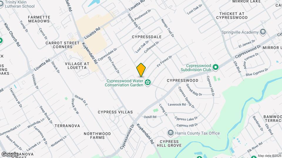 17923 Tall Cypress Dr Mapa y Detalles de la Ubicación