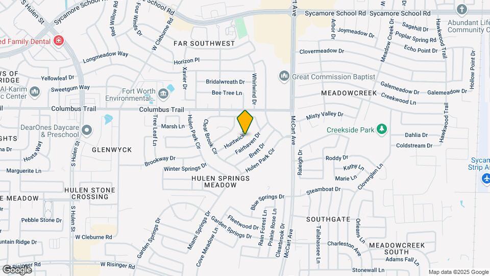 3733 Huntwick Dr Map and Location Details