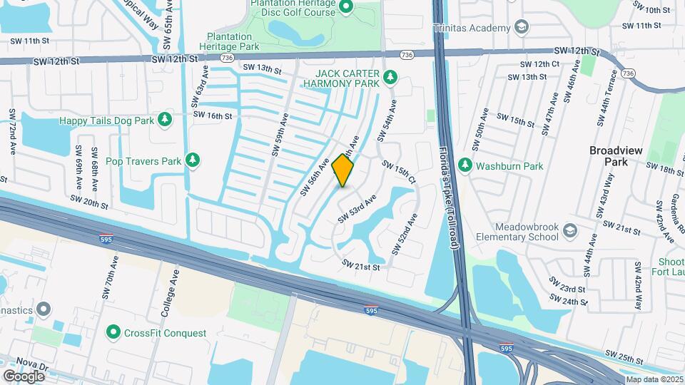 1721 SW 54th Terrace Mapa y Detalles de la Ubicación