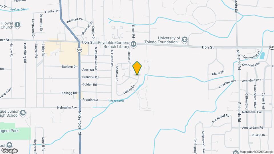 915 Hilltop Ln Map and Location Details