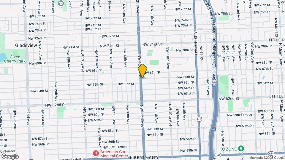 6541 NW 12th Ave Map and Location Details