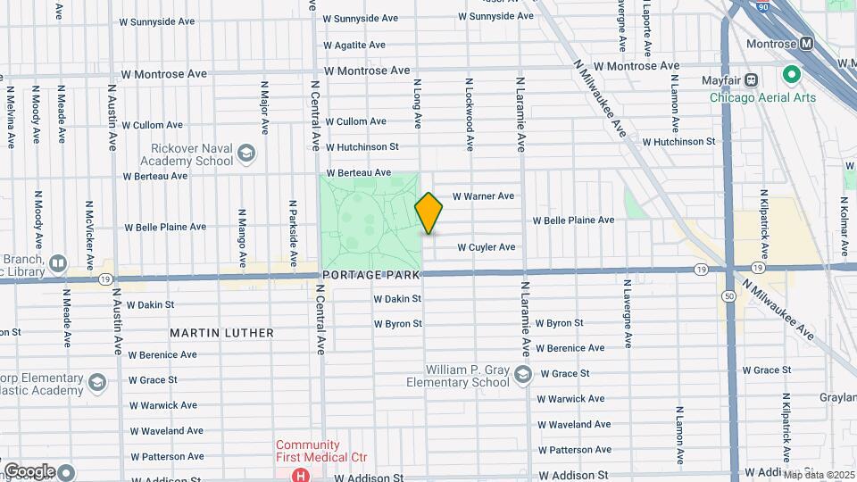 4037 N Long Ave, Unit Garden Map and Location Details