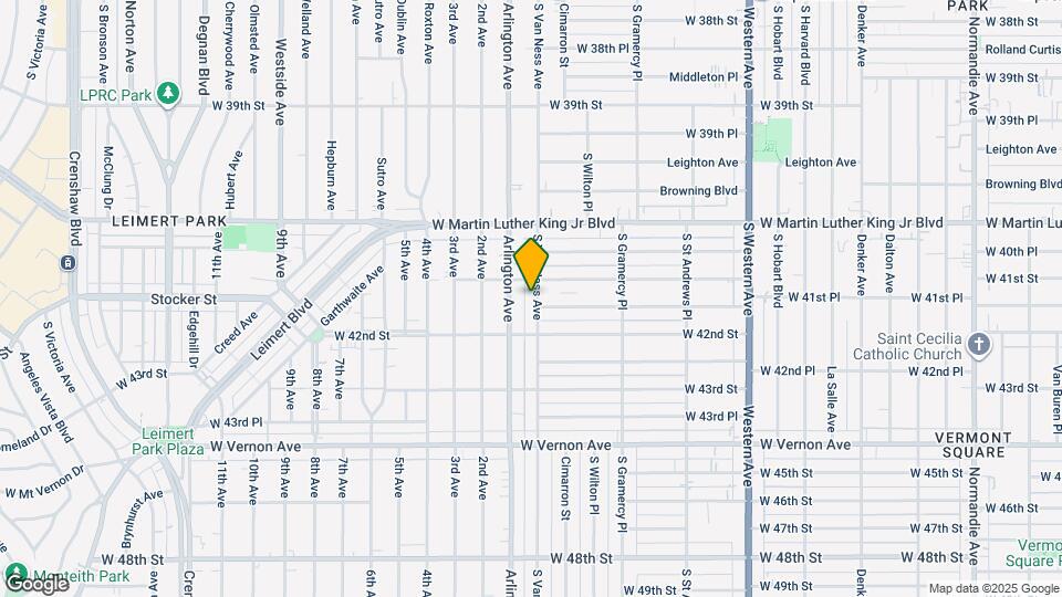 4153 S Van Ness Ave Map and Location Details