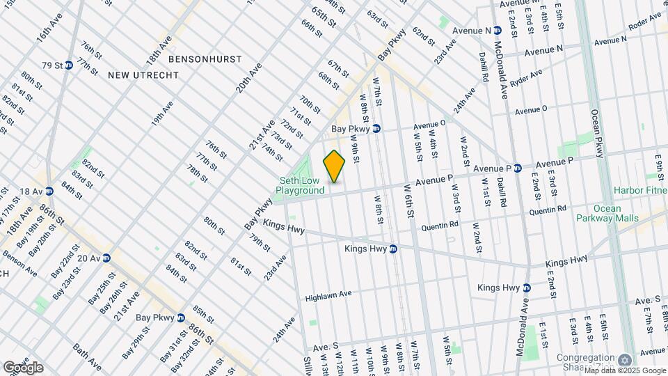 105 Avenue P Map and Location Details