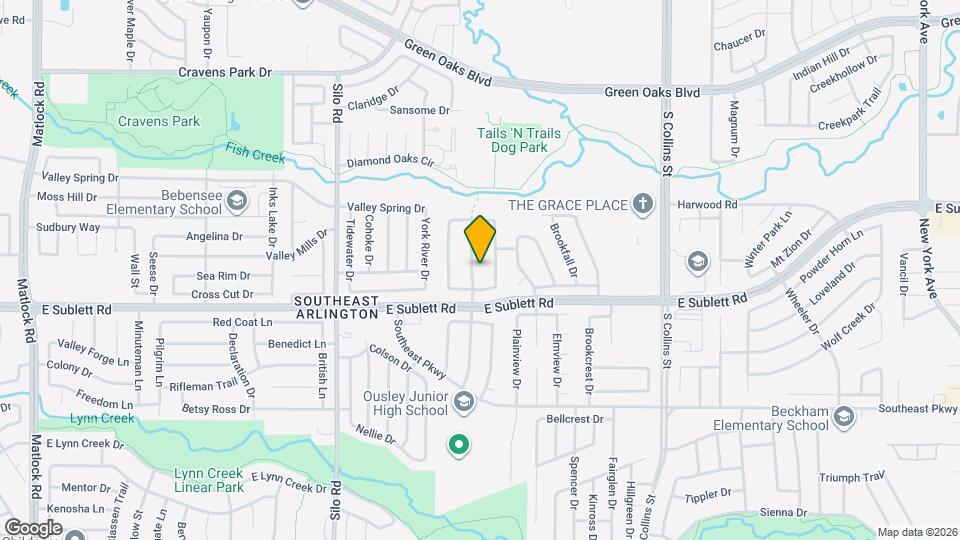 6101 Rising Meadow Dr Mapa y Detalles de la Ubicación