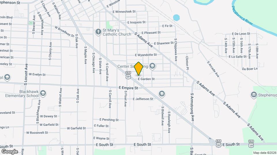 514 E Garden St Map and Location Details