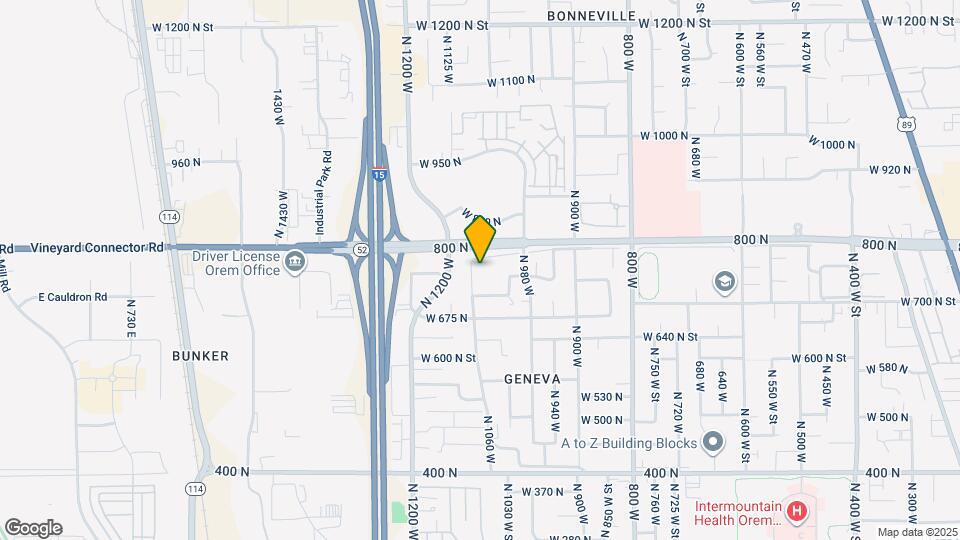 784 N 1060 W Map and Location Details