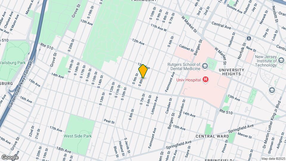 274 S 8th St Map and Location Details