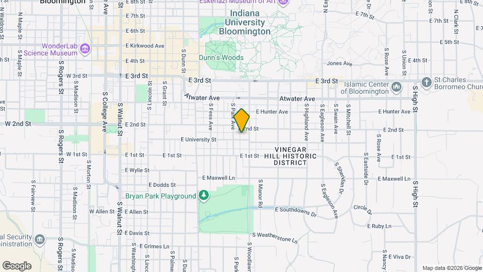 813 E University St Map and Location Details