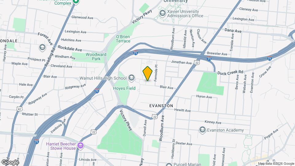 1512 Blair Ave Mapa y Detalles de la Ubicación