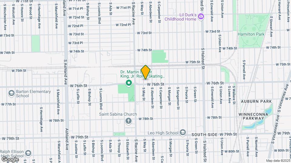 7545 S May St Map and Location Details